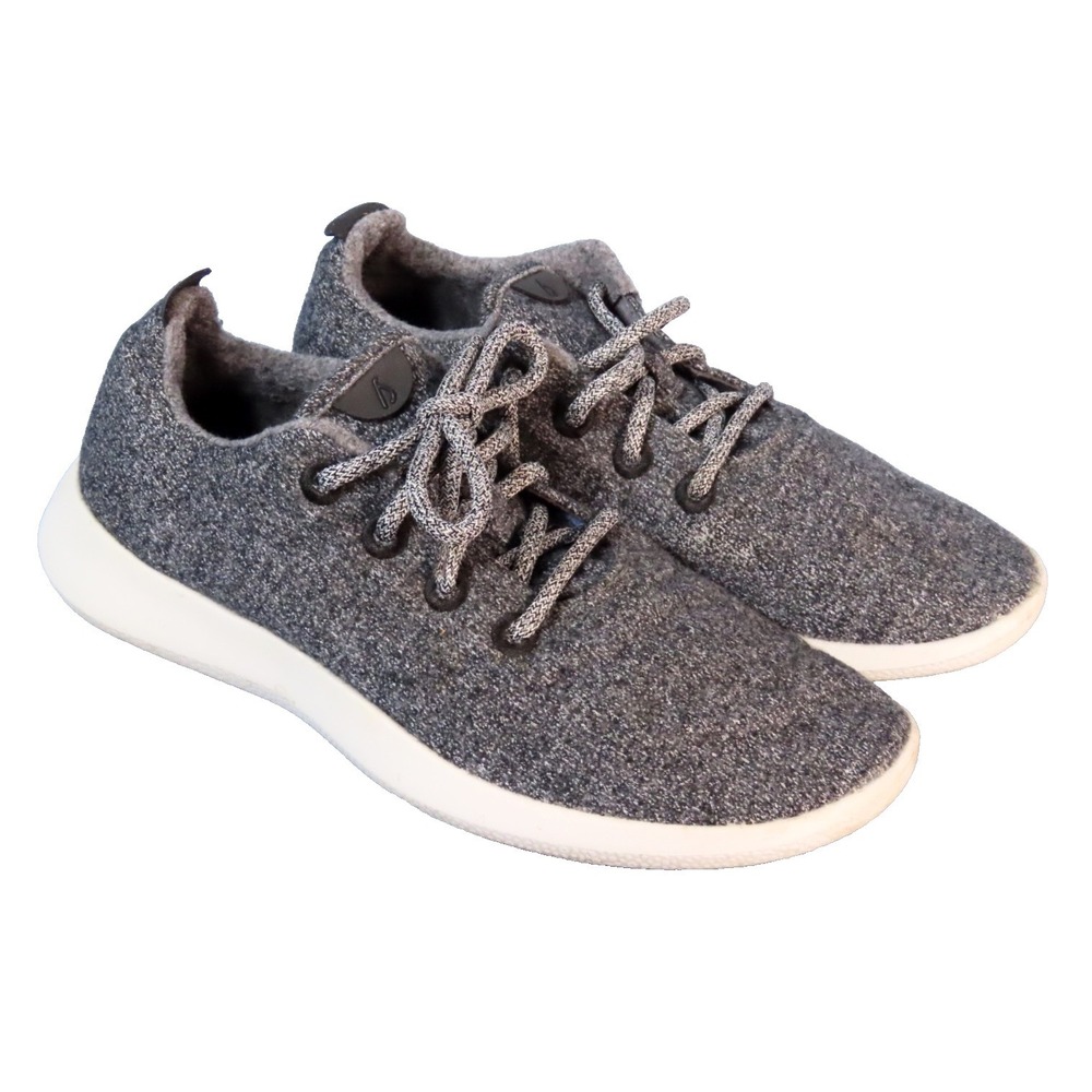 ALLBIRDS ALL BIRDS Natural Grey Knit WOOL RUNNERS SNEAKERS Superfine Merino 10